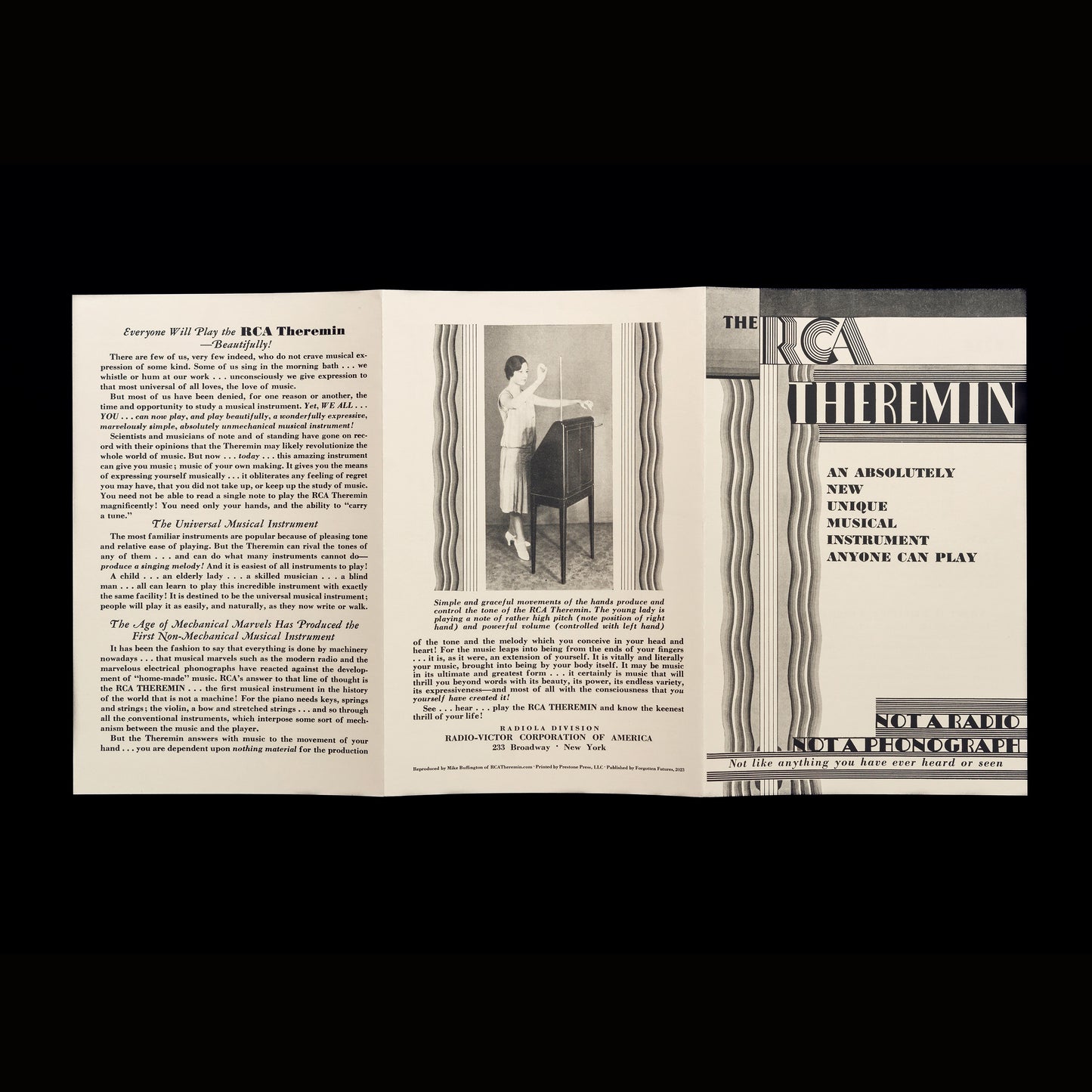 RCA Theremin Sales Brochure