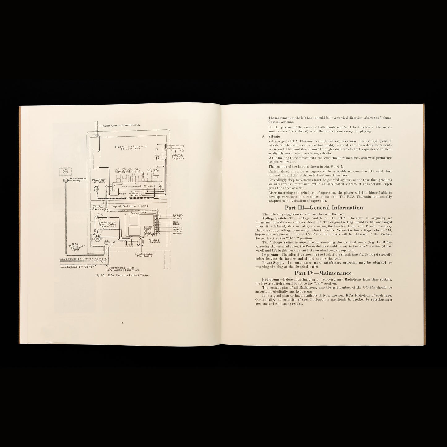 RCA Theremin Owner's Manual