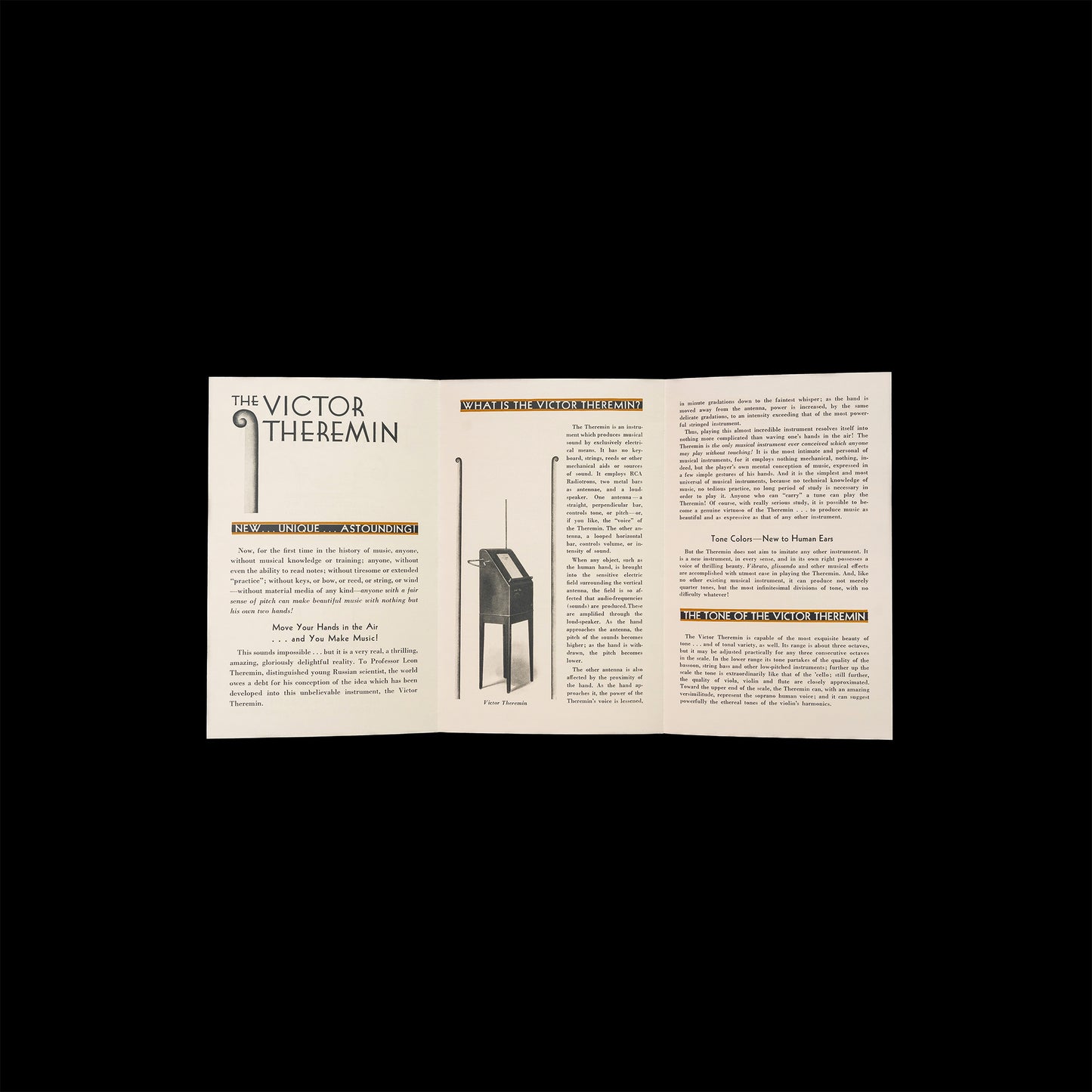 Victor Theremin Sales Brochure