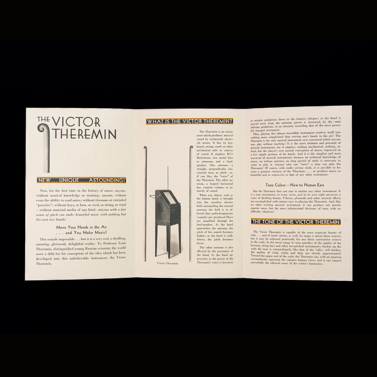Victor Theremin Sales Brochure