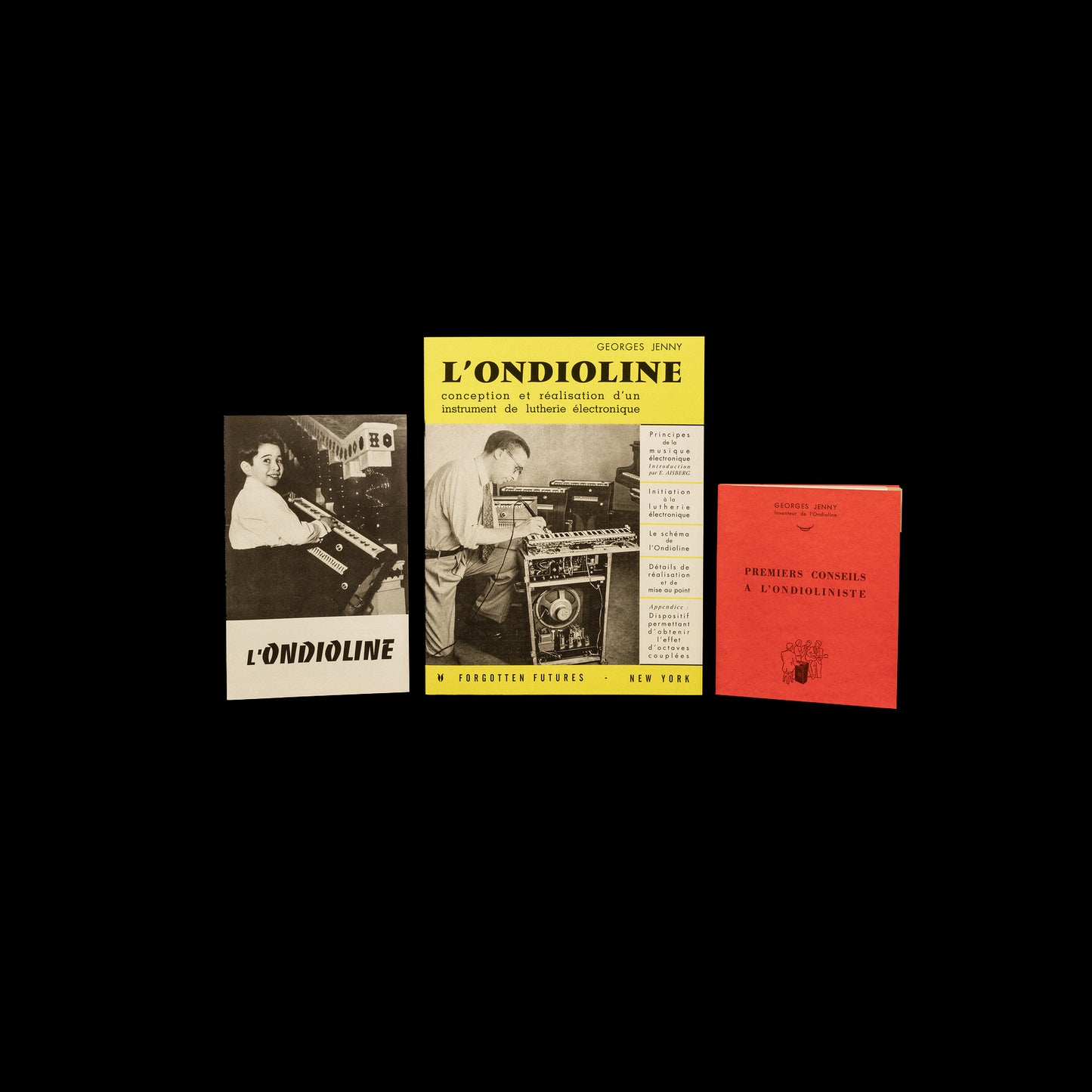 Lot de trois documents sur l’Ondioline - français