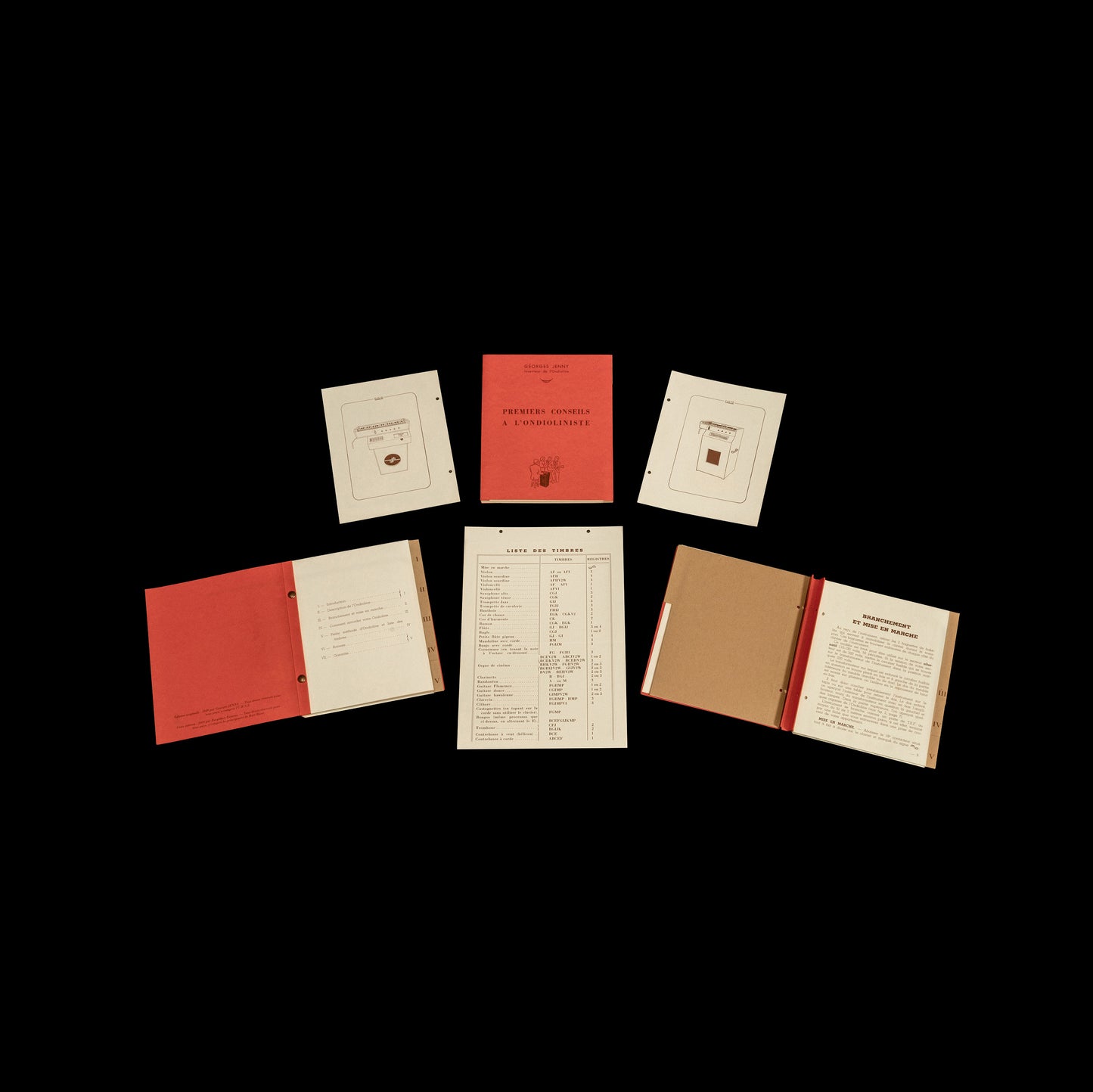 Lot de trois documents sur l’Ondioline - français