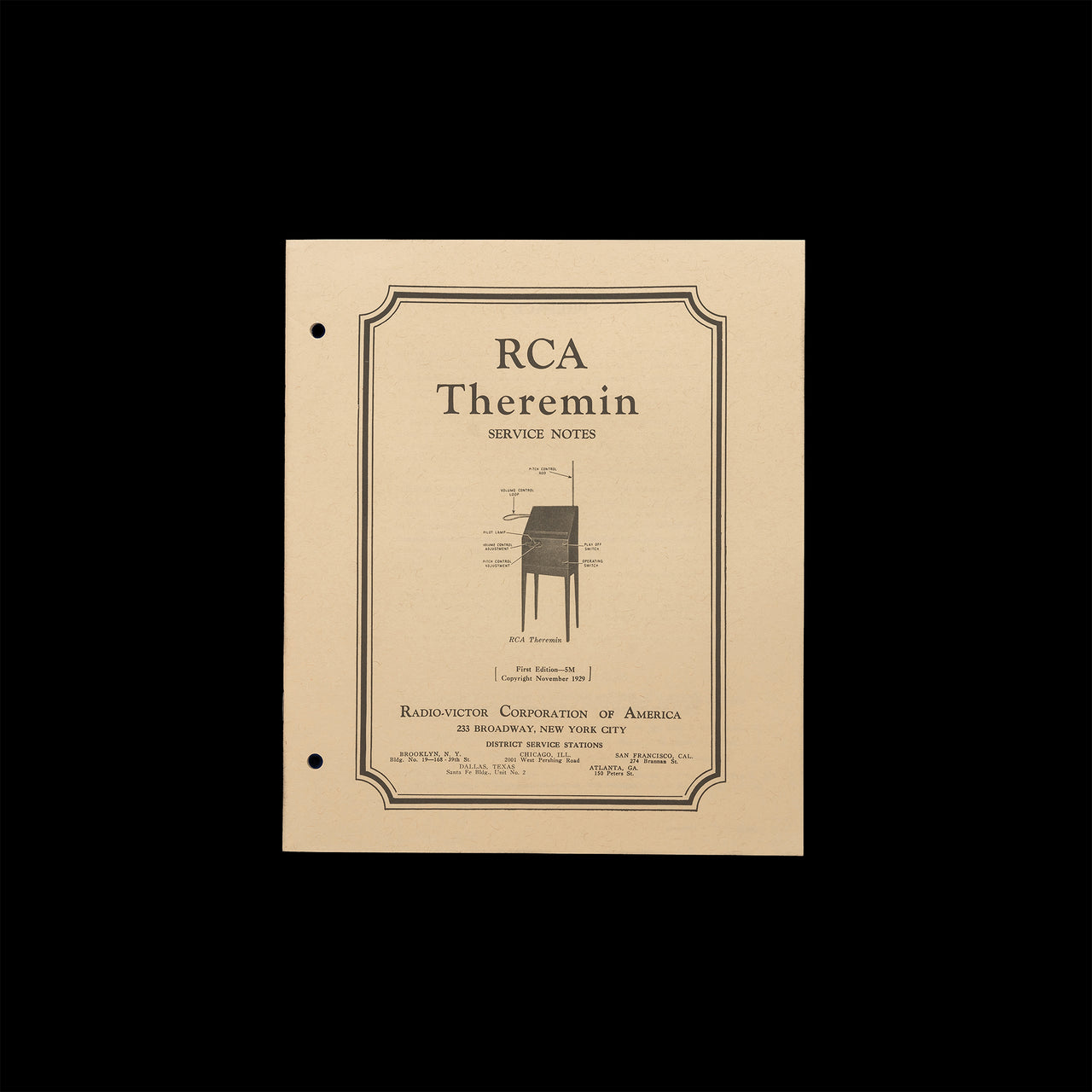 RCA Theremin Service Notes