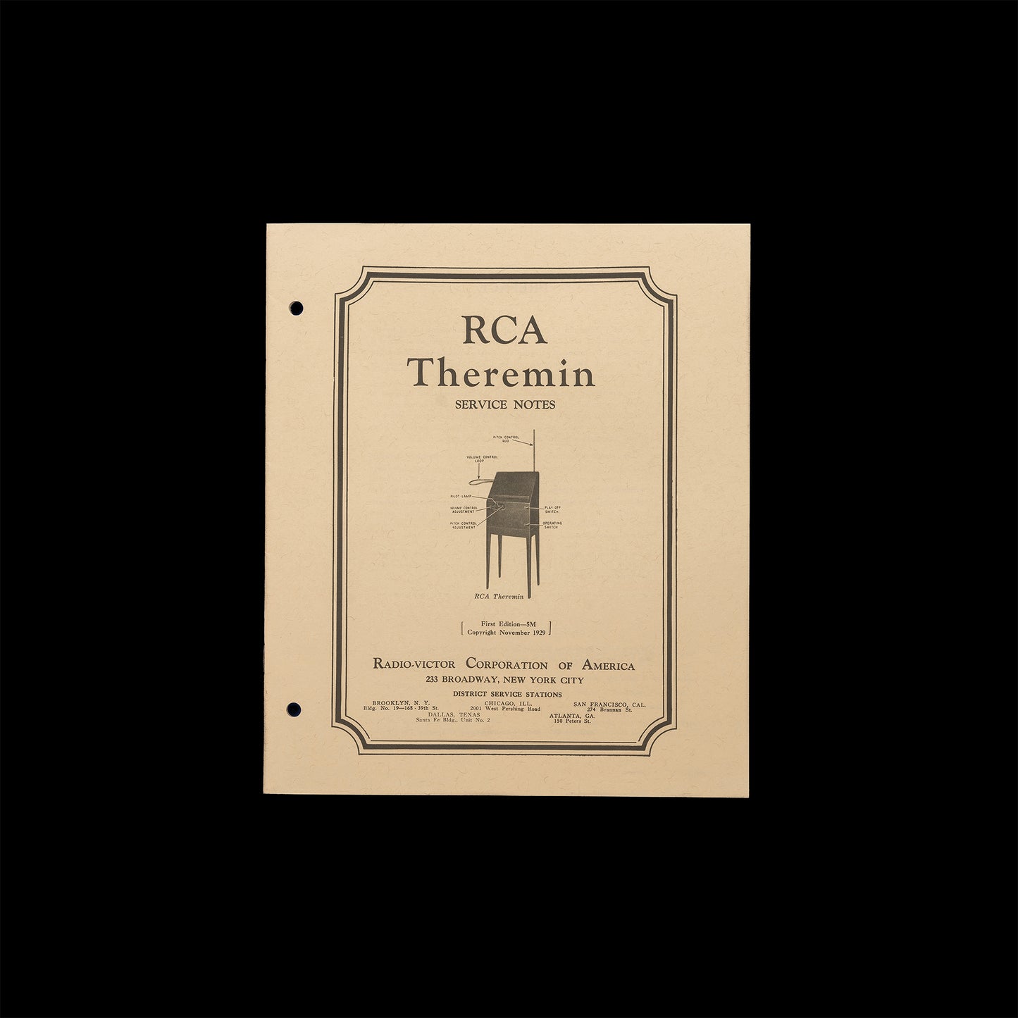 RCA Theremin Service Notes