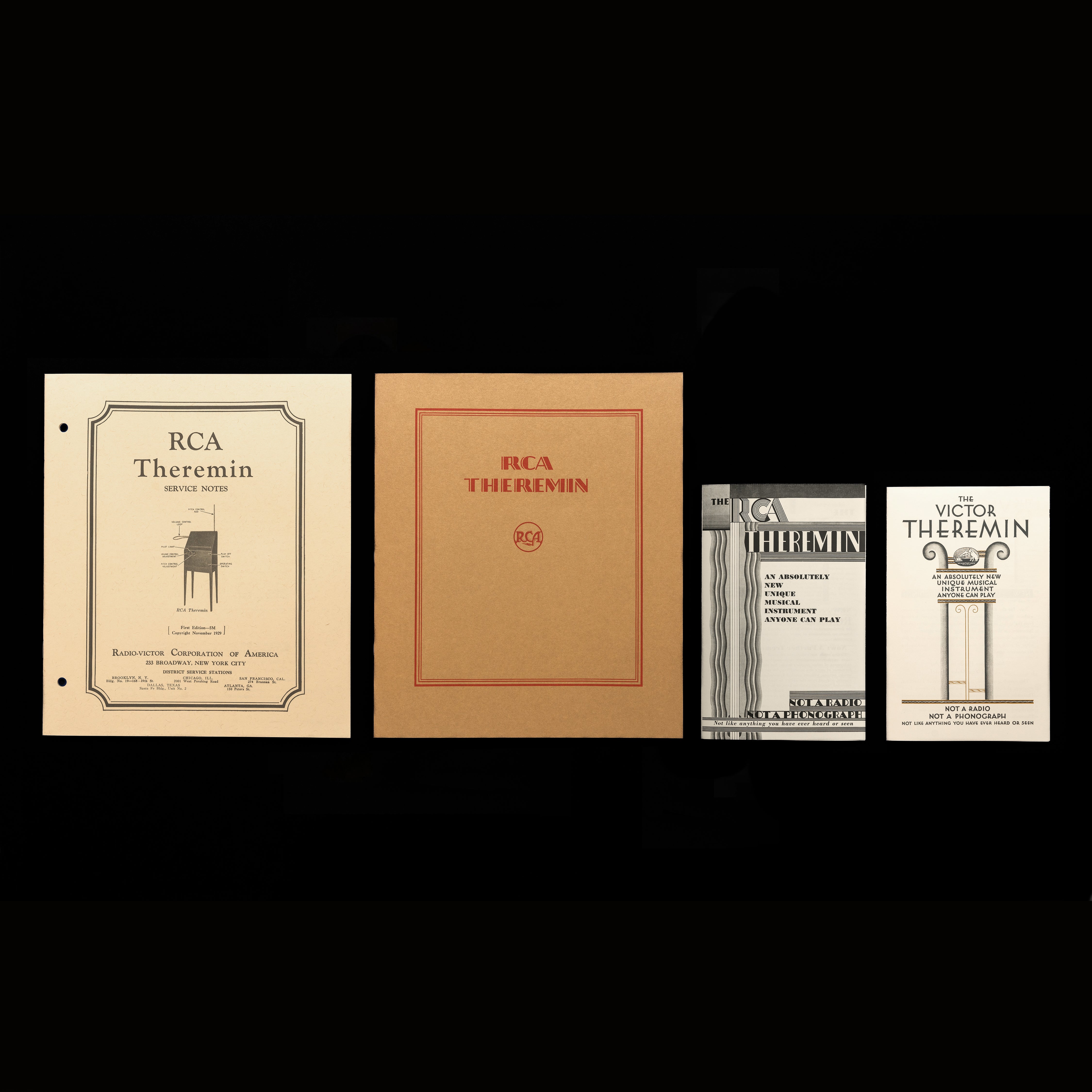 Theremin Notes RCA Theremin Documents Bundle – Forgotten Futures