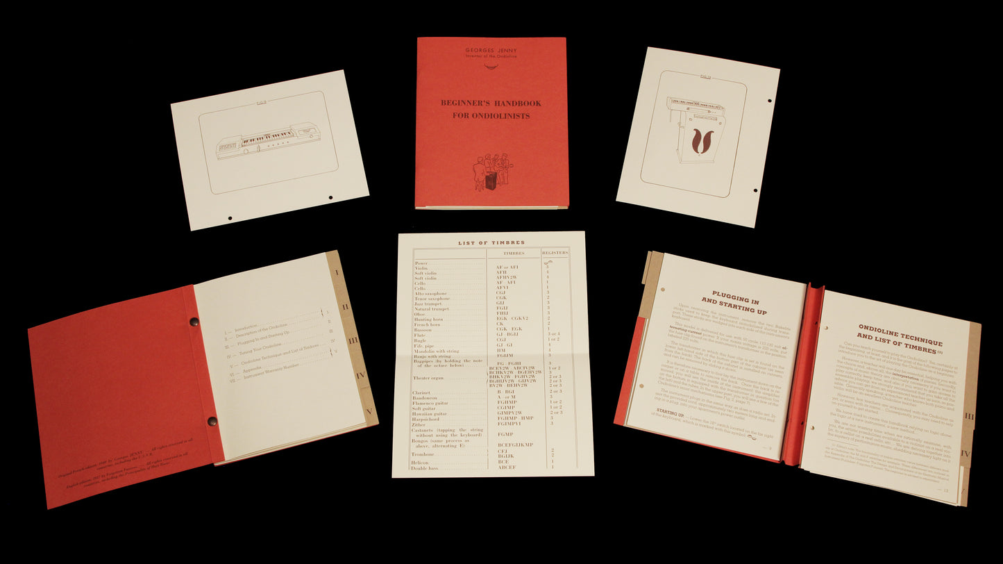 Ondioline booklet - Beginner's Handbook for Ondiolinists