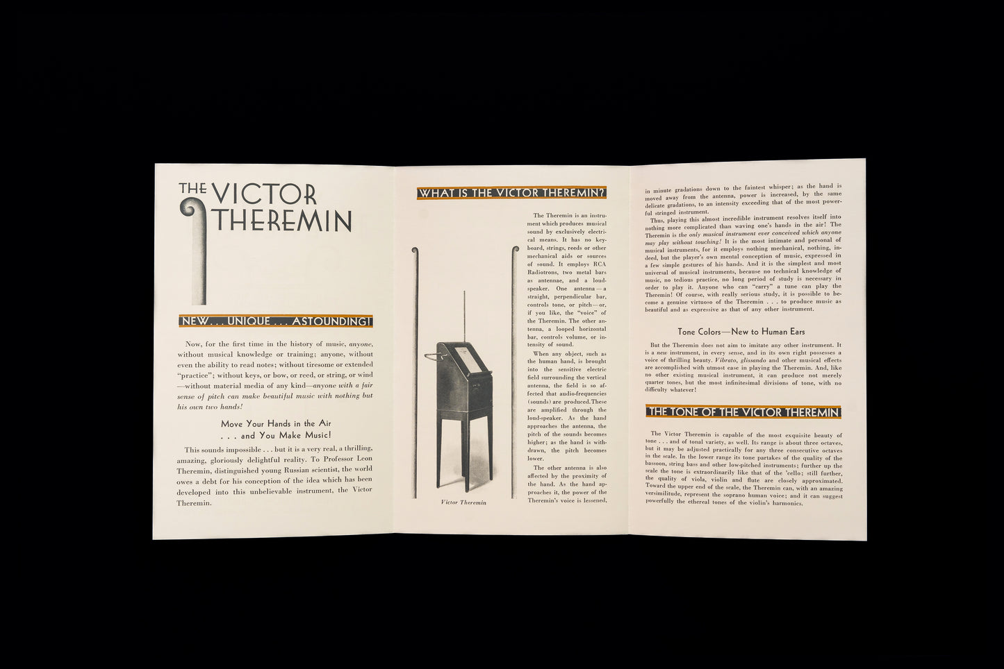 Victor Theremin Sales Brochure